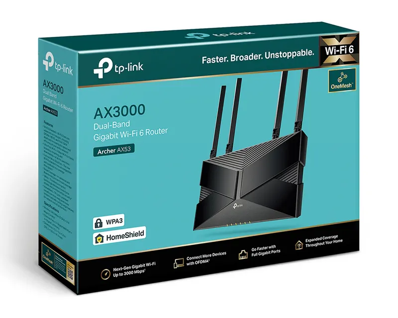 TP-LINK Archer AX53 AX3000 Dual Band Gigabit Wi-Fi 6 ruter Slika 4