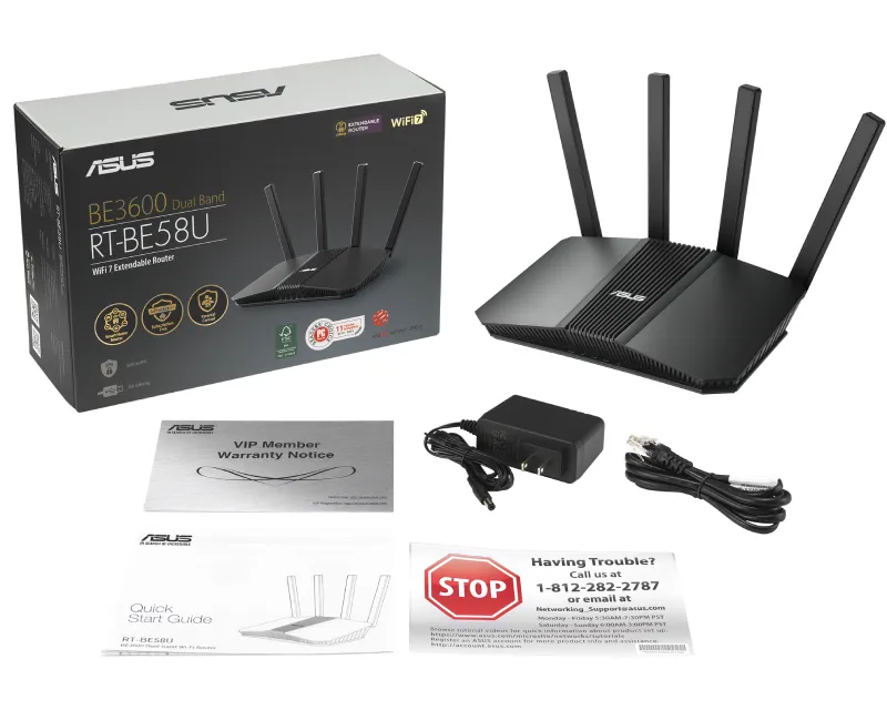 ASUS RT-BE58U Dual-Band Wi-Fi 7 ruter Slika 5