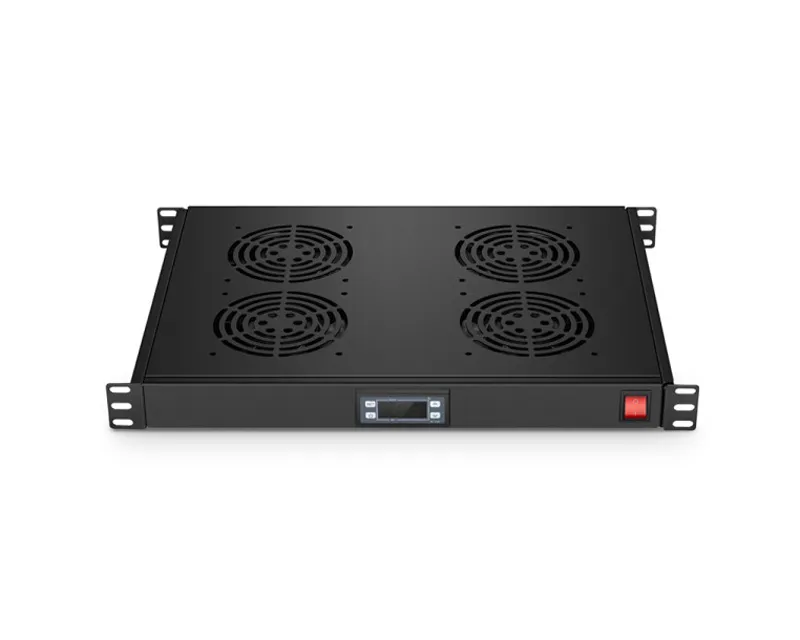 MAXPRO LINE Ventilacioni panel-polica, četiri ventilatora i termostat, 1U Slika 1