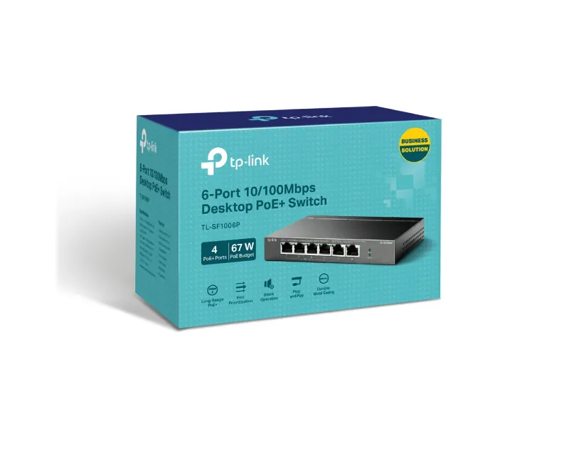 TP-LINK TL-SF1006P PoE switch 6 porta(4 poe+2)  Slika 3