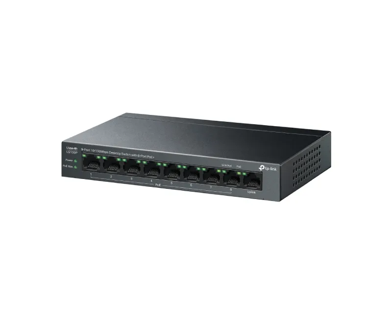 TP-LINK LS109P 9-port 10/100Mbps Desktop switch Slika 1