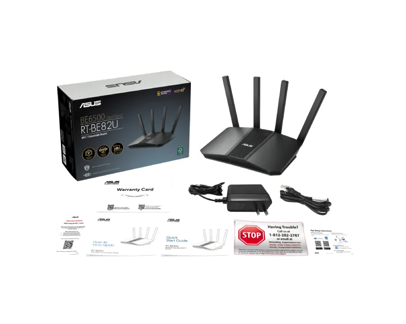 ASUS RT-BE82U Dual Band Wi-Fi 7 extendable ruter Slika 4