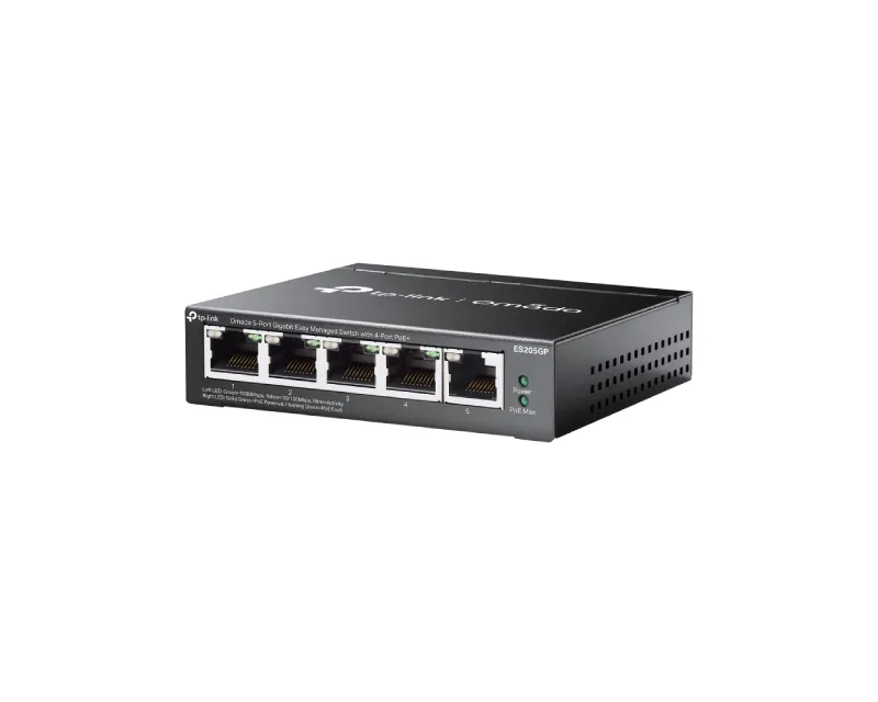 TP-LINK_ ES205GP 5-Port 10/100Mbps Gigabit Switch sa 4-Port PoE+  Slika 3