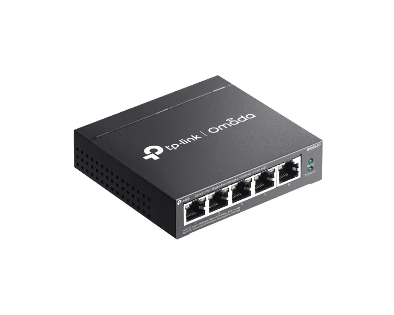 TP-LINK_ ES205GP 5-Port 10/100Mbps Gigabit Switch sa 4-Port PoE+  Slika 4