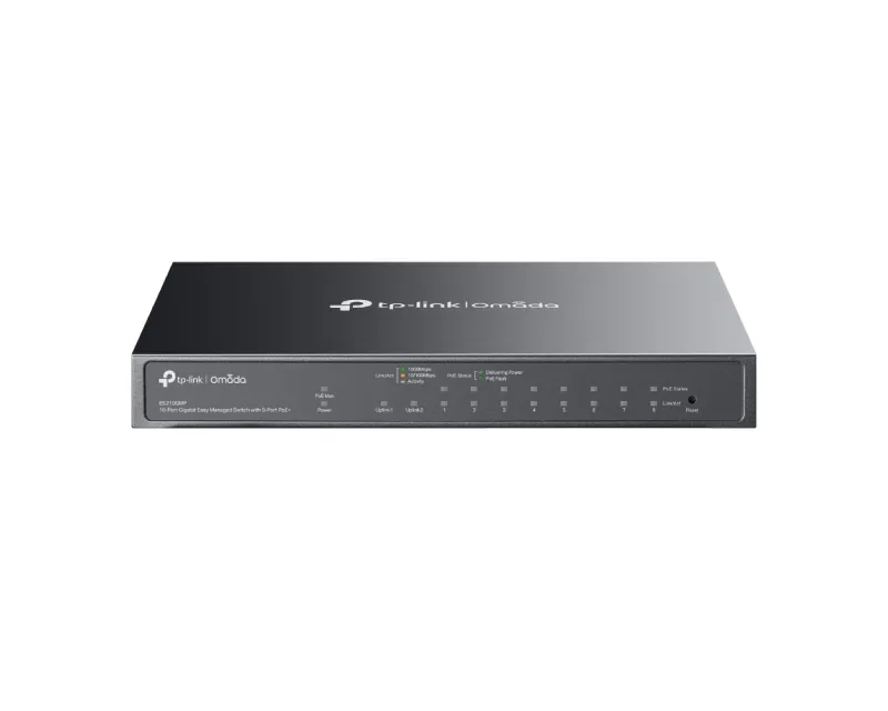 TP-LINK_ ES210GMP Omada 10-Port Gigabit Switch sa 8-Port PoE+ Slika 2