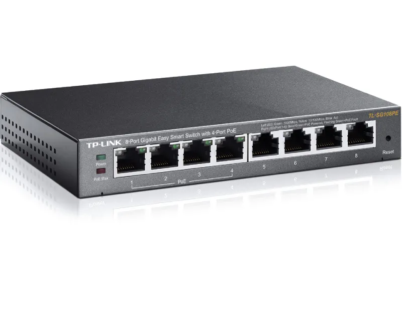 TP-LINK_ TL-SG108PE 8-Port Gigabit Switch sa 4-Porta PoE+  Slika 3