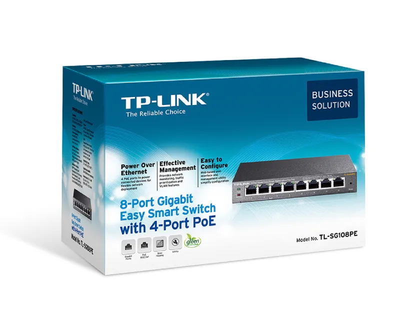 TP-LINK_ TL-SG108PE 8-Port Gigabit Switch sa 4-Porta PoE+  Slika 4