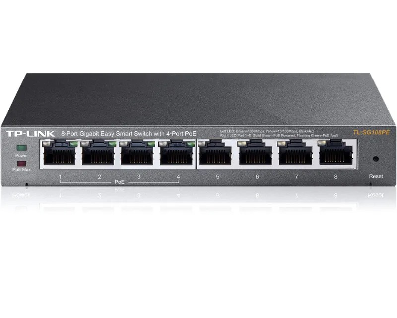 TP-LINK_ TL-SG108PE 8-Port Gigabit Switch sa 4-Porta PoE+  Slika 1