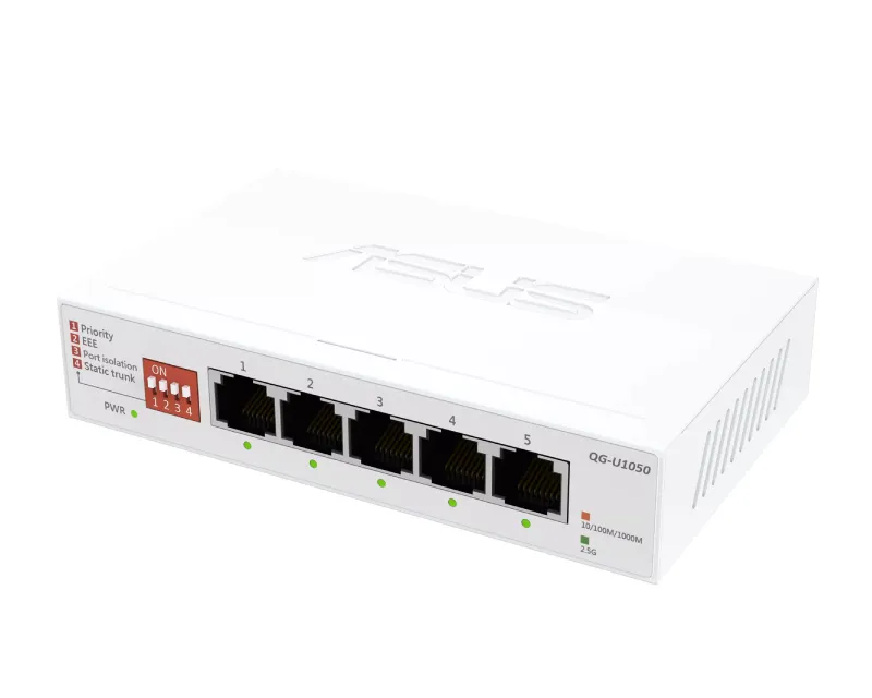 ASUS QG-U1050 5-port switch beli  Slika 3