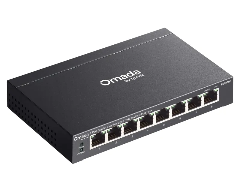 TP-LINK ES208GP Omada 8-Port Gigabit Easy upravljivi Switch  Slika 4