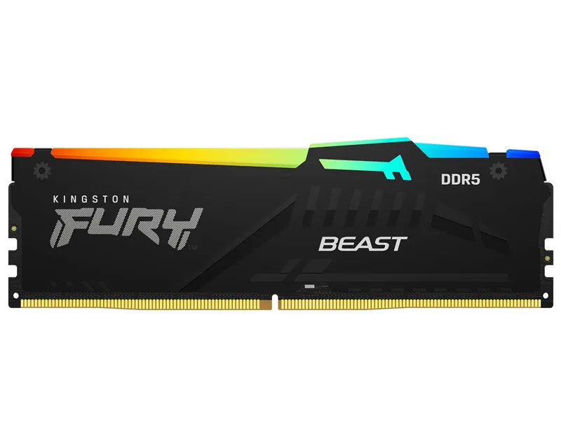 KINGSTON DIMM DDR5 16GB 5600MT/s KF556C36BBEA-16 Fury Beast RGB EXPO Slika 1