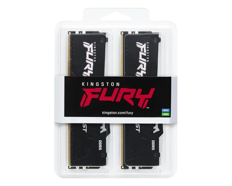 KINGSTON DIMM DDR5 64GB (2x32GB kit) 5200MT/s KF552C36BBEAK2-64 Fury Beast RGB EXPO Slika 2
