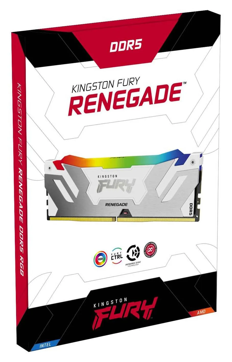 KINGSTON DIMM DDR5 32GB (2x16GB kit) 6800MT/s KF568C36RWAK2-32 FURY Renegade RGB White XMP Slika 3