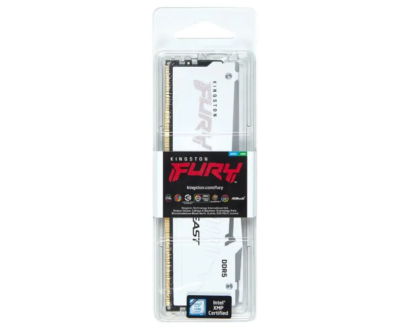 KINGSTON DIMM DDR5 32GB 6000MT/s KF560C36BWEA-32 FURY Beast RGB White EXPO  Slika 3