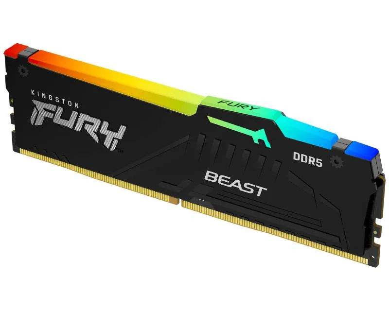 KINGSTON DIMM DDR5 32GB 5600MT/s KF556C36BBEA-32 Fury Beast RGB EXPO Slika 2