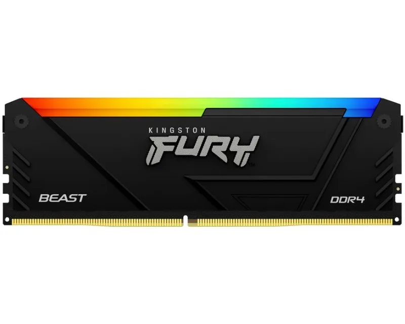 KINGSTON DIMM DDR4 64GB (2x32GB kit) 3600MT/s KF436C18BB2AK2/64 Fury Beast Black RGB  Slika 1