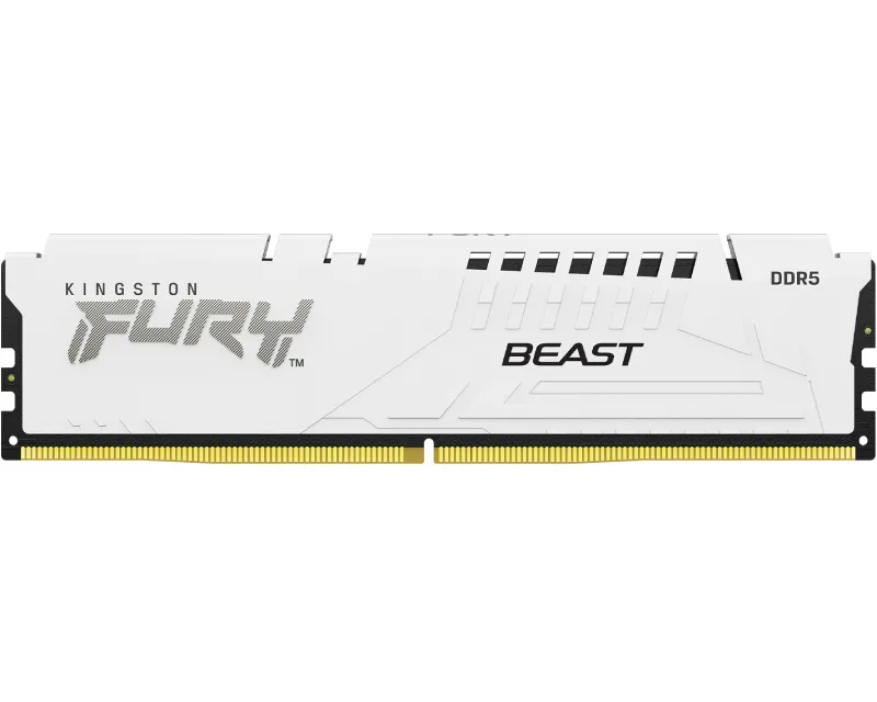 KINGSTON DIMM DDR5 16GB 5200MT/s KF552C36BWE-16 Fury Beast White Expo Slika 1
