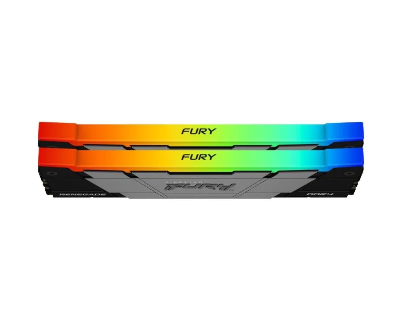 KINGSTON DIMM DDR4 64GB (2x32GB kit) 3200MT/s KF432C16RB2AK2/64 FURY Renegade Black RGB XMP Slika 2