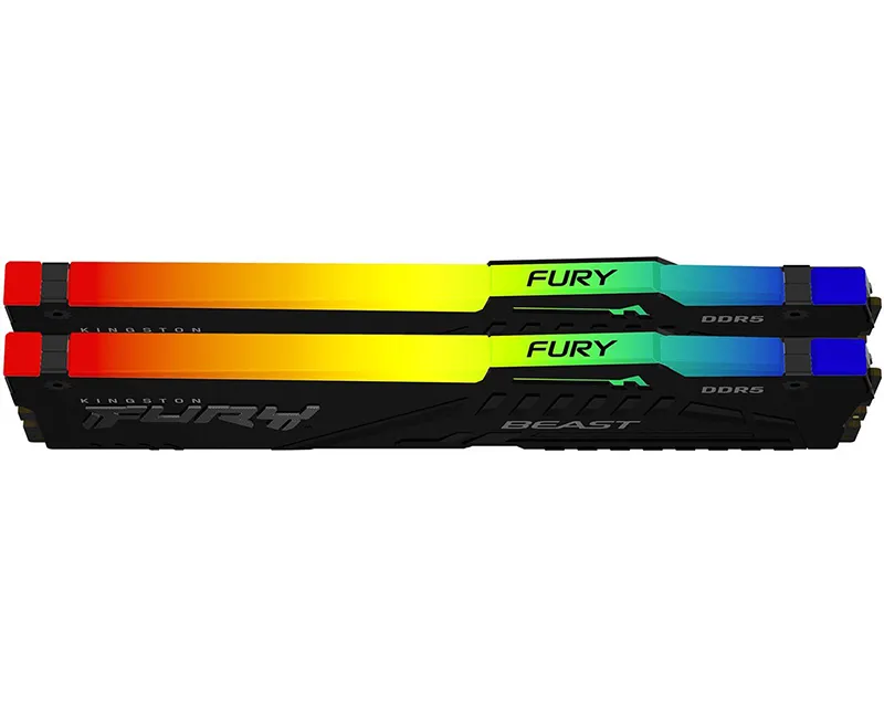 KINGSTON DIMM DDR5 64GB (2x32GB kit) 6400MT/s KF564C32BBAK2-64 FURY Beast Black XMP Slika 2