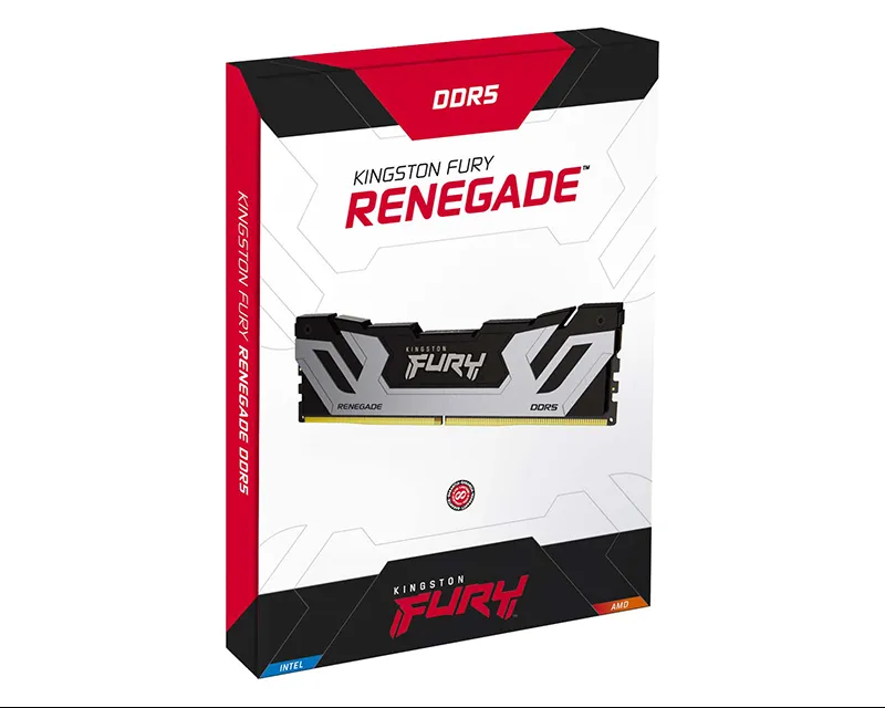 KINGSTON CUDIMM DDR5 24GB 8400MT/s KF584CU40RS-24 FURY Renegade Silver XMP Slika 3