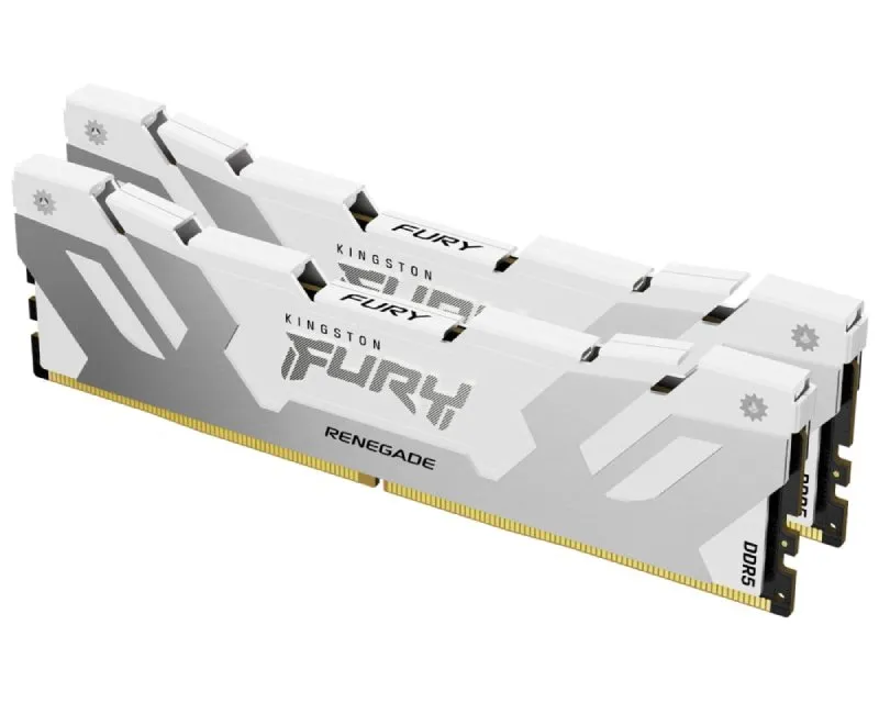 KINGSTON CUDIMM DDR5 48GB (2x24GB kit) 8400MT/s KF584CU40RWK2-48 FURY Renegade White XMP  Slika 1