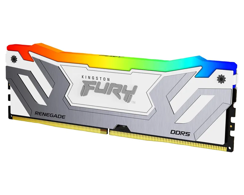 KINGSTON CUDIMM DDR5 24GB 8400MT/s KF584CU40RWA-24 FURY Renegade White RGB XMP Slika 2