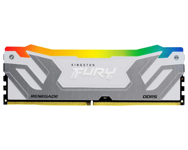 KINGSTON CUDIMM DDR5 24GB 8400MT/s KF584CU40RWA-24 FURY Renegade White RGB XMP Slika 1