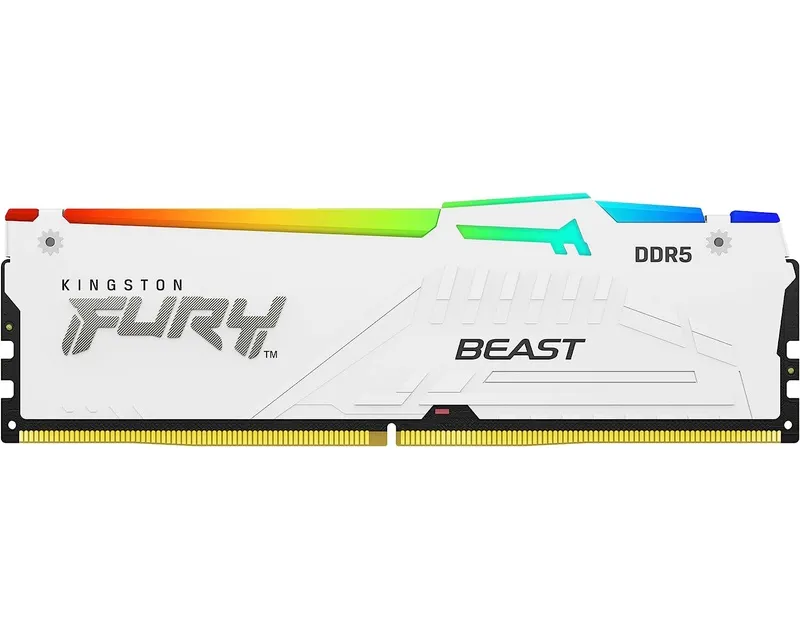 KINGSTON DIMM DDR5 16GB 6000MT/s KF560C30BWA-16 FURY Beast White XMP Slika 1