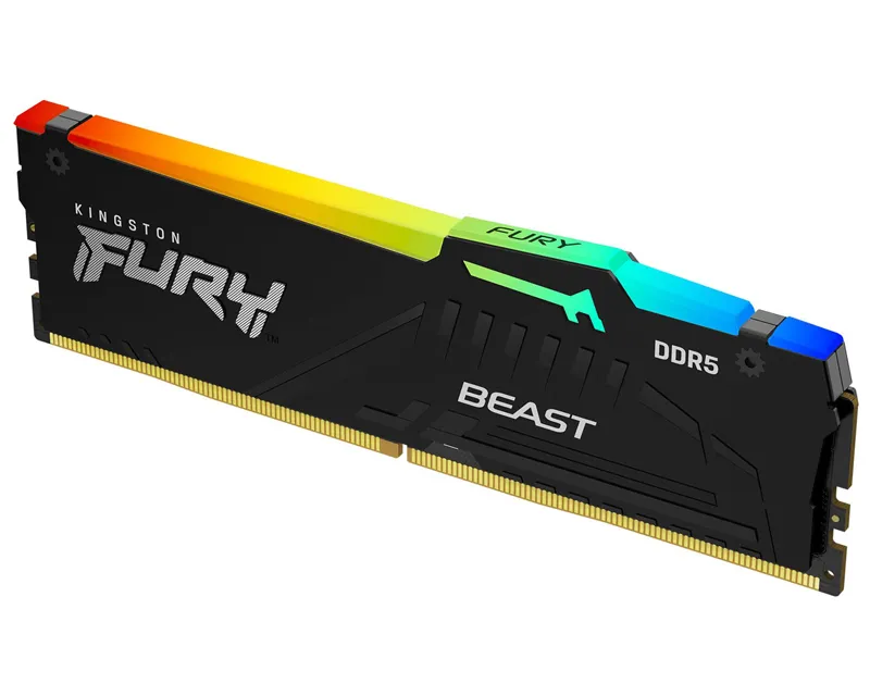 KINGSTON DIMM DDR5 64GB 5600MT/s KF556C36BBEA-64 Fury Beast RGB EXPO  Slika 2