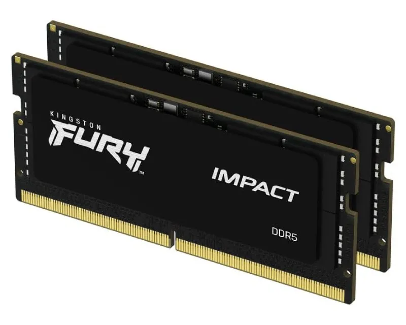 KINGSTON SODIMM DDR5 32GB (2x16GB kit) 6000MT/s KF560S38IBK2-32 FURY Impact Black XMP Slika 1