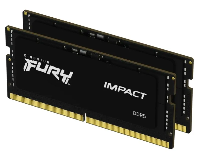 KINGSTON SODIMM DDR5 64GB (2x32GB kit) 5600MT/s KF556S40IBK2-64 FURY Impact Black  Slika 1