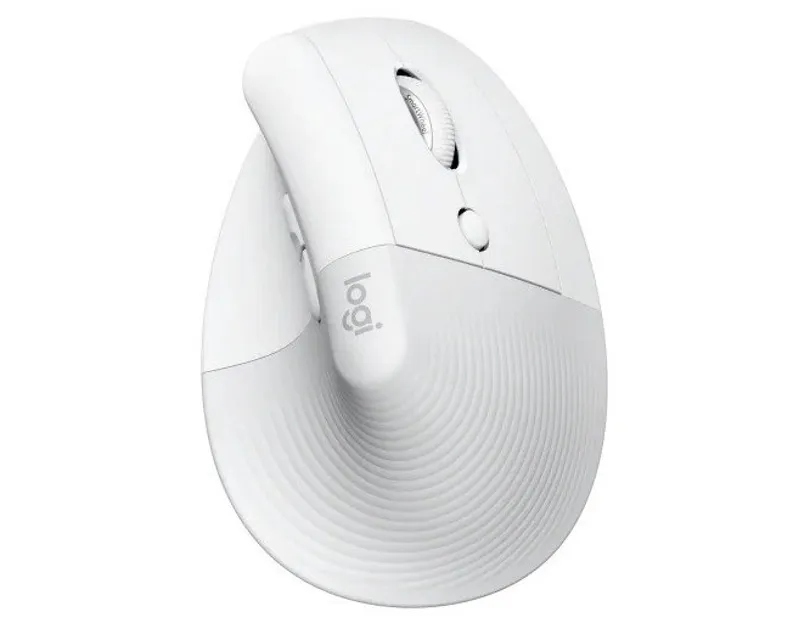 LOGITECH Lift Vertical Ergonomic Wireless miš beli Slika 1