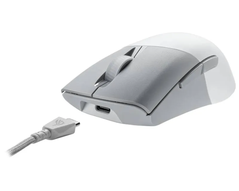 ASUS P709 ROG KERIS Wireless AimPoint Gaming Optical USB beli miš Slika 3