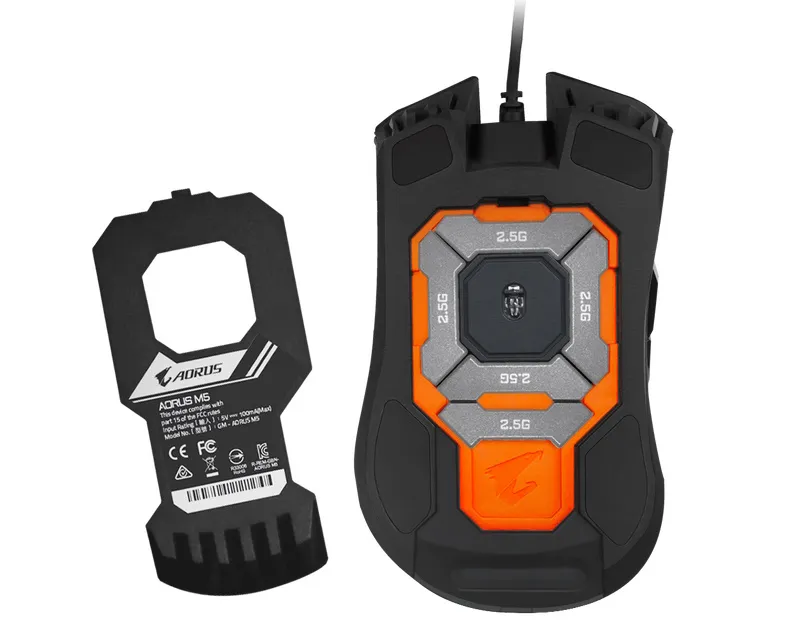 GIGABYTE AORUS M5 Optical Gaming crni miš Slika 5