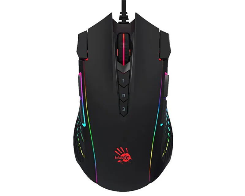 A4 TECH J90S Bloody Gaming USB Stone Black miš crni Slika 1