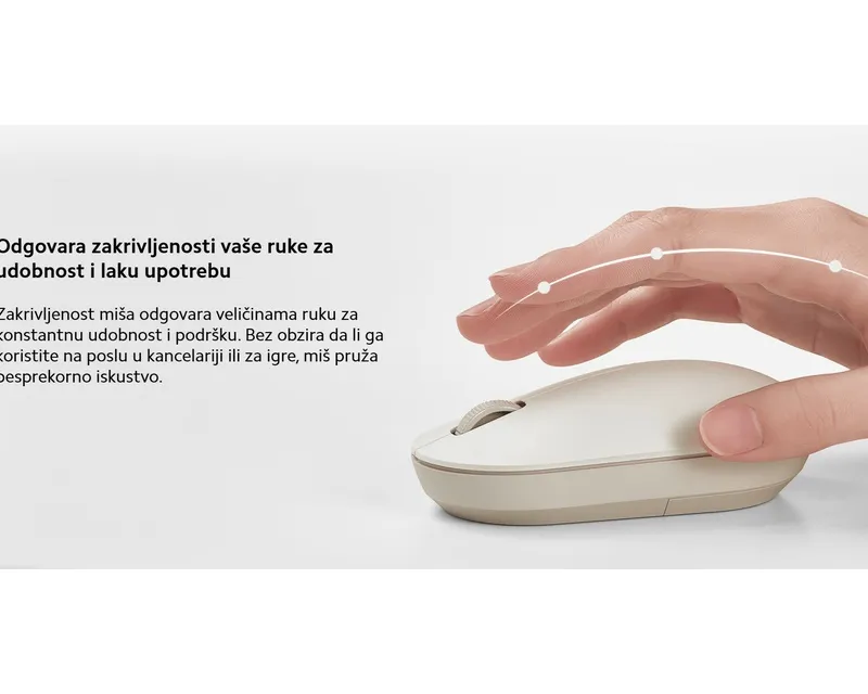 XIAOMI Wireless Mouse 2 lite miš beli (BHR8915GL) Slika 3