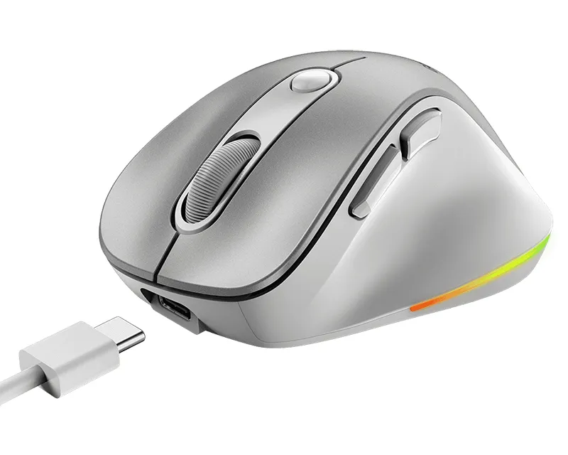 GENIUS Ergo 9000S Pro Silver USB Bežični sivi miš Slika 4