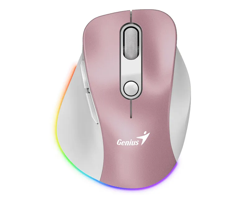 GENIUS Ergo 9000S Pro Pink USB Bežični rozi miš Slika 1