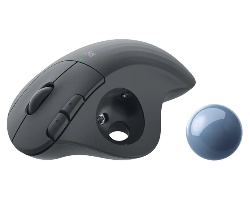 LOGITECH M575s ERGO Bluetooth Trackball Graphite Blue ball miš Slika 4