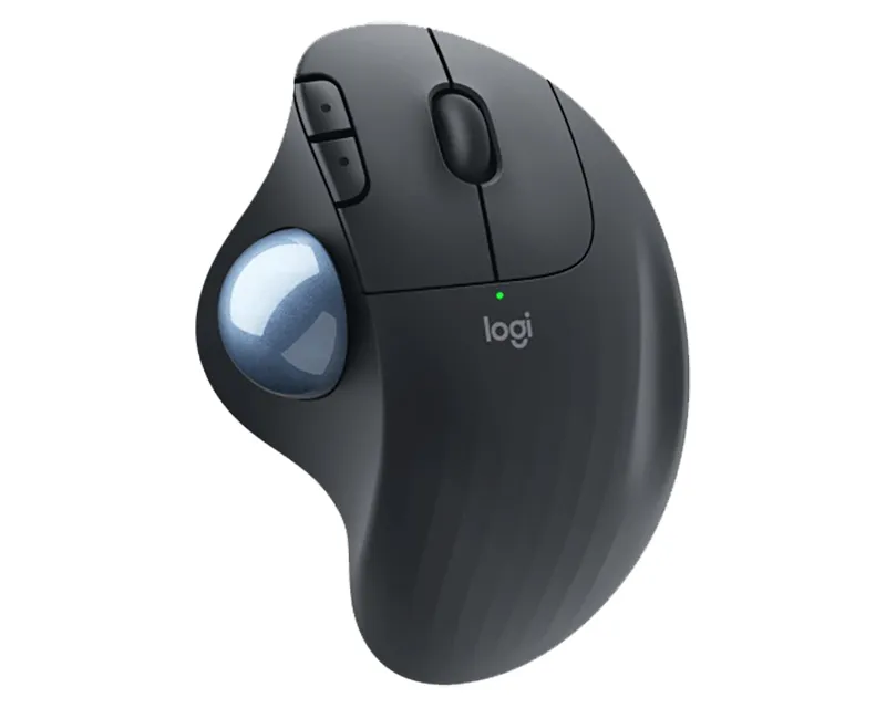 LOGITECH M575s ERGO Bluetooth Trackball Graphite Blue ball miš Slika 1