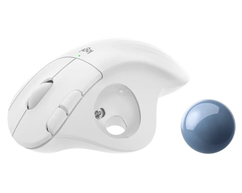 LOGITECH M575s ERGO Bluetooth Trackball Offwhite Blue ball miš Slika 4