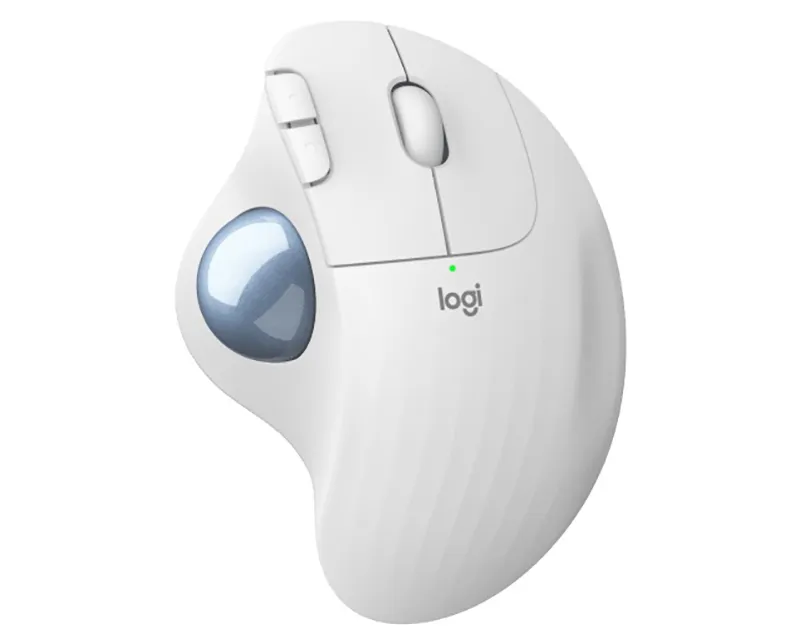 LOGITECH M575s ERGO Bluetooth Trackball Offwhite Blue ball miš Slika 1