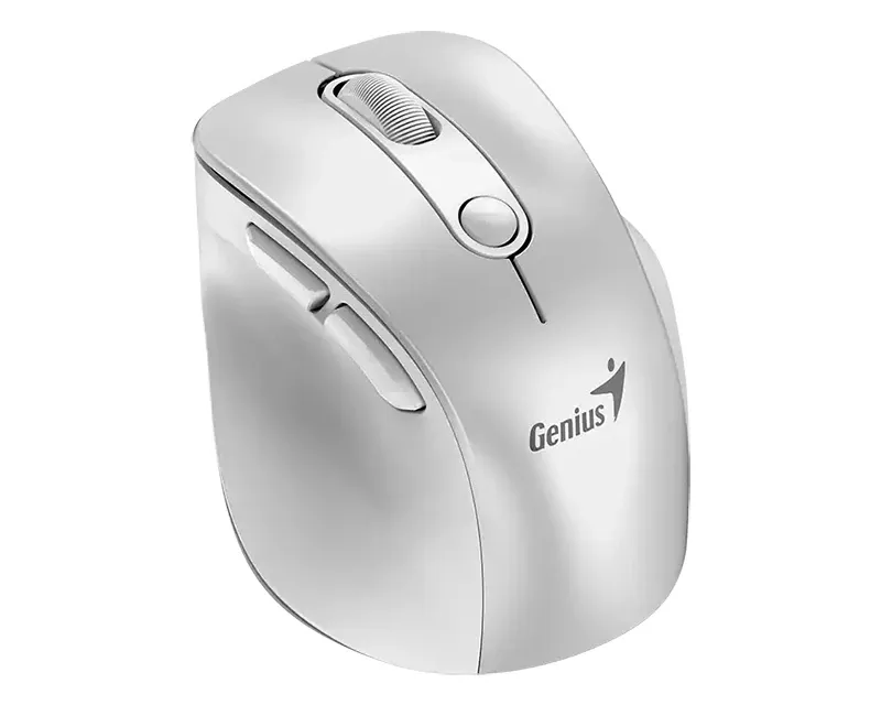GENIUS Ergo 9000S Pro Pearl White USB Bežični Pine Wood miš Slika 5