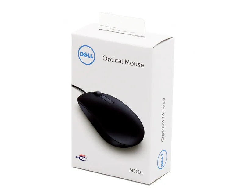 DELL OEM MS116 USB Optical retail box miš Slika 1