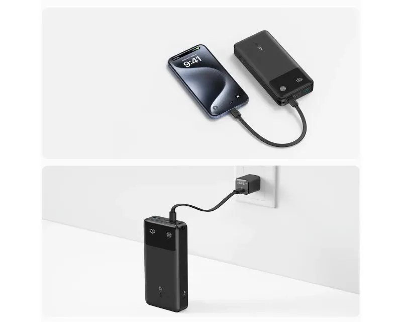 ANKER 20000mAh, 30W, Power Bank crni Slika 3