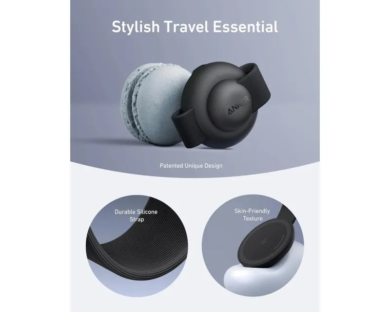 ANKER MagGo Bežični 3u1 sklopivi punjač, crni  Slika 5