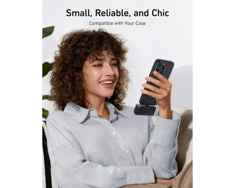 ANKER Nano 5000mAh, 22.5W, sa ugrađenim USB-C konektorom, Power Bank crni  Slika 5