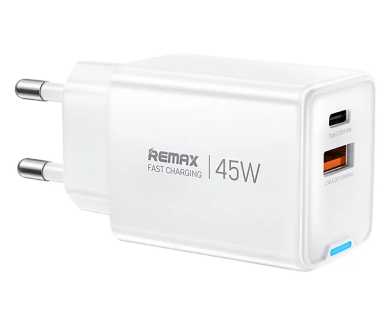 REMAX Strujni Fast punjac GAN A+ C 45W beli Slika 1