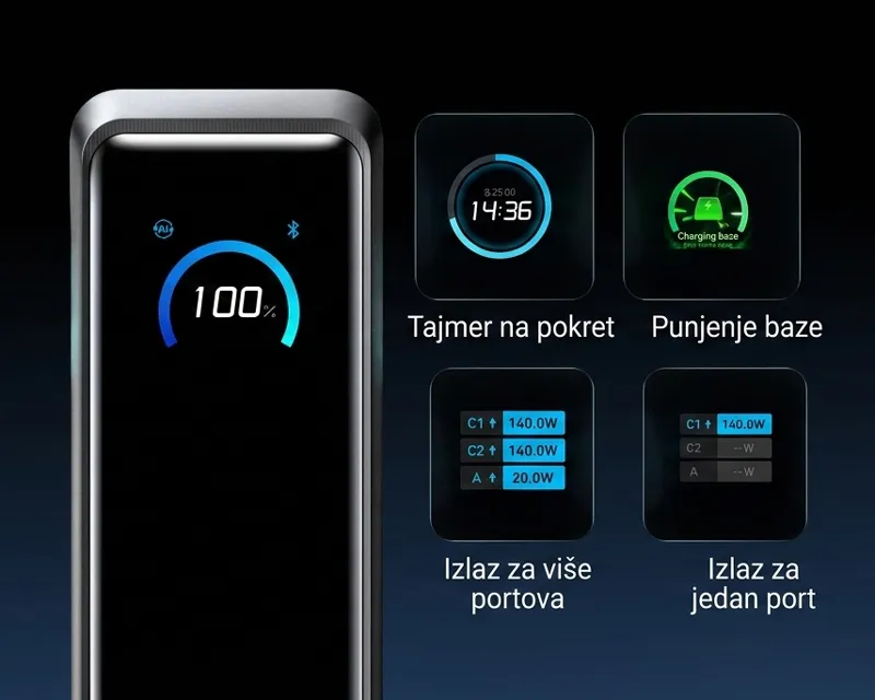 ANKER Prime 26250mAh, 300W, Power Bank crni  Slika 9