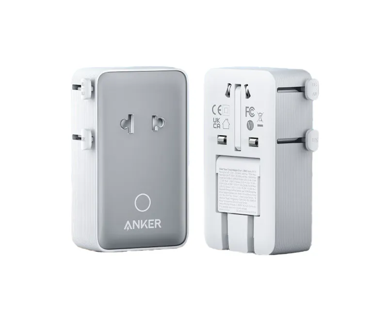 ANKER Nano 20W putni zidni punjač 5-portova (2x USB-A, 2x USB-C, utičnica EU na US, UK, AU i EU), beli  Slika 2
